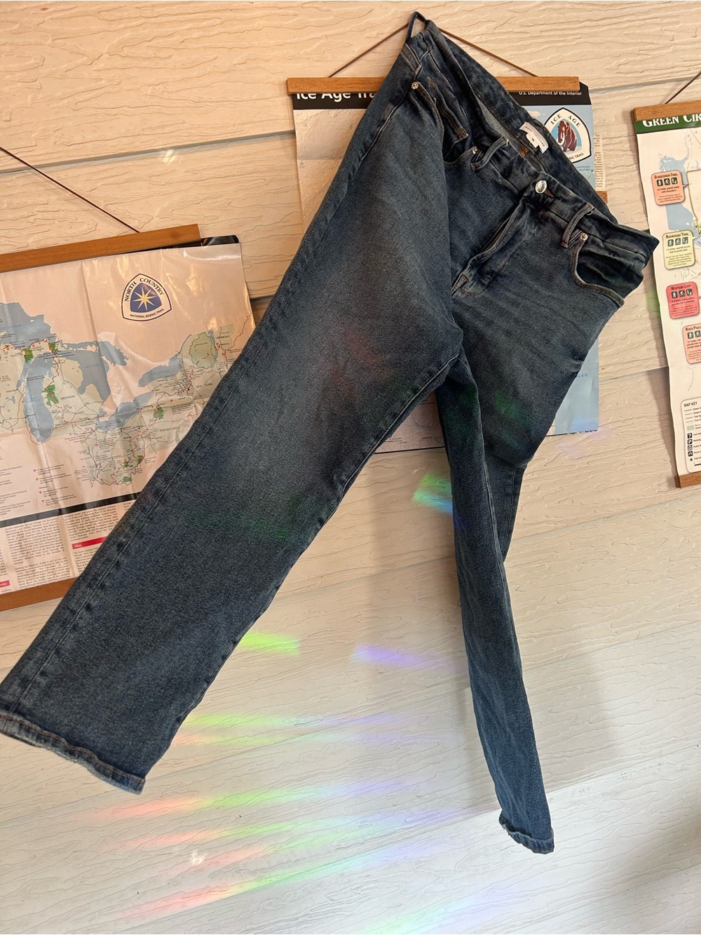Good american straight leg jeans